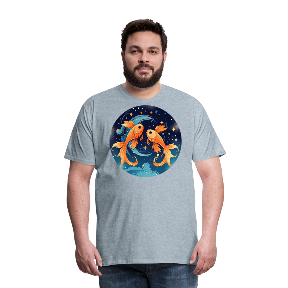 Men's Magic Pisces Premium T-Shirt - heather ice blue