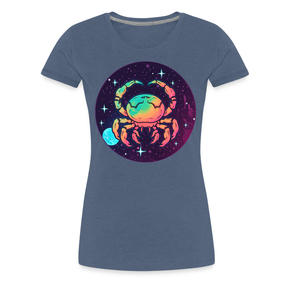 Women’s Mystic Cancer Premium T-Shirt - heather blue