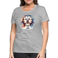 Thumbnail for Women’s Mythical Gemini Premium T-Shirt - heather gray