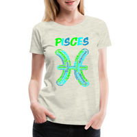 Thumbnail for Women's Power Words Pisces Premium T-Shirt - heather oatmeal