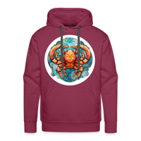 Thumbnail for Men’s Symbol Cancer Premium Hoodie - burgundy