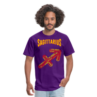 Thumbnail for Men's Power Words Sagittarius Classic T-Shirt - purple