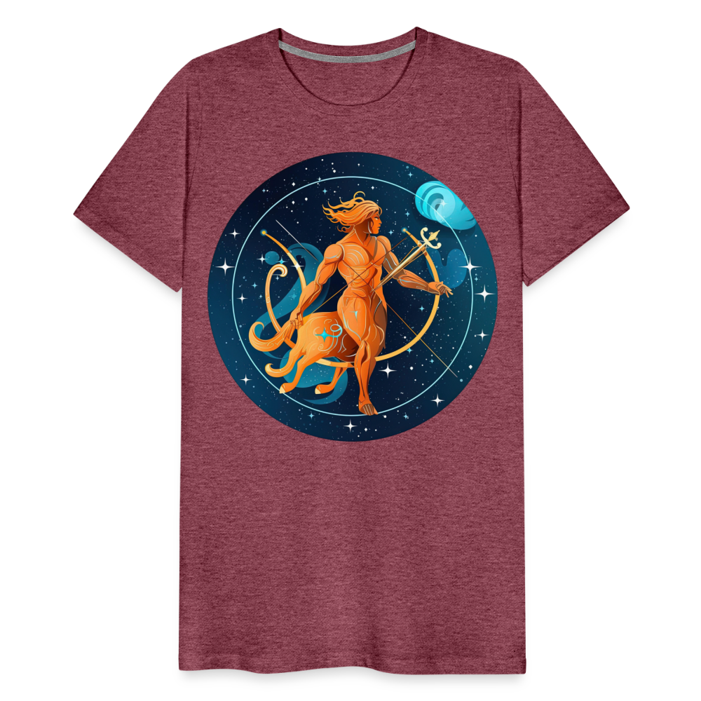 Men's Mythical Sagittarius Premium T-Shirt - heather burgundy