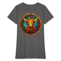 Thumbnail for Women's Mosaic Taurus T-Shirt - charcoal