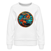 Thumbnail for Women’s Mosaic Pisces Premium Sweatshirt - white