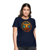 Thumbnail for Women's Mosaic Taurus T-Shirt - navy