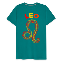 Thumbnail for Men's Power Words Leo Premium T-Shirt - teal