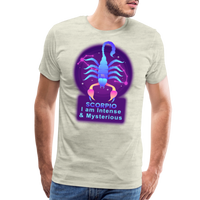 Thumbnail for Men's Neon Scorpio Premium T-Shirt - heather oatmeal