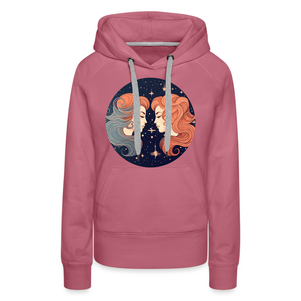 Women’s Mystic Gemini Premium Hoodie - mauve