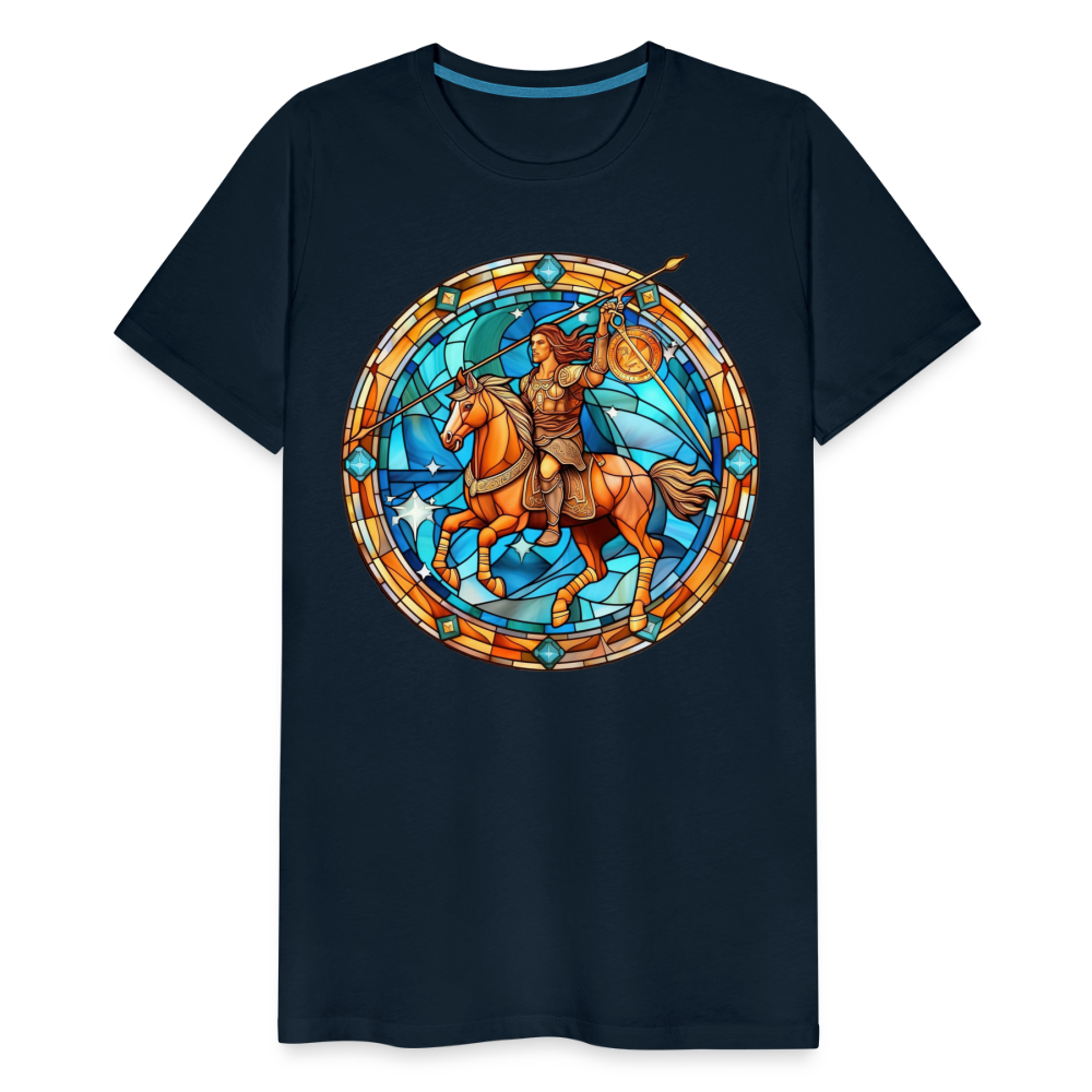 Men's Mosaic Sagittarius Premium T-Shirt - deep navy