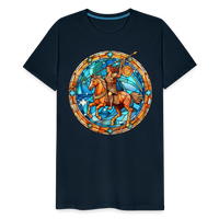 Thumbnail for Men's Mosaic Sagittarius Premium T-Shirt - deep navy