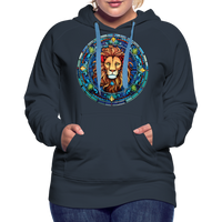 Thumbnail for Women’s Mosaic Leo Premium Hoodie - navy