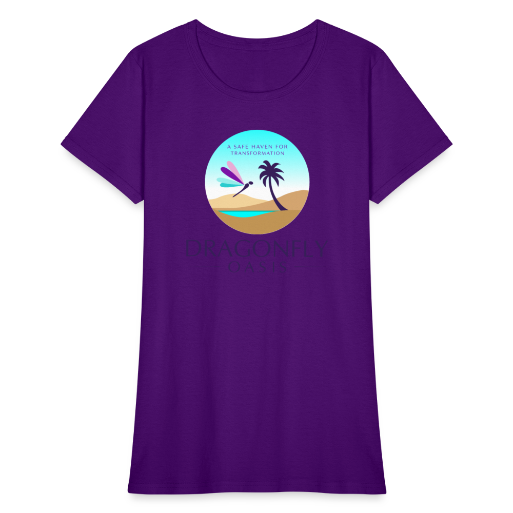 Women's Dragonfly Oasis V.1 Capricorn T-Shirt - purple