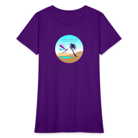 Thumbnail for Women's Dragonfly Oasis V.1 Capricorn T-Shirt - purple