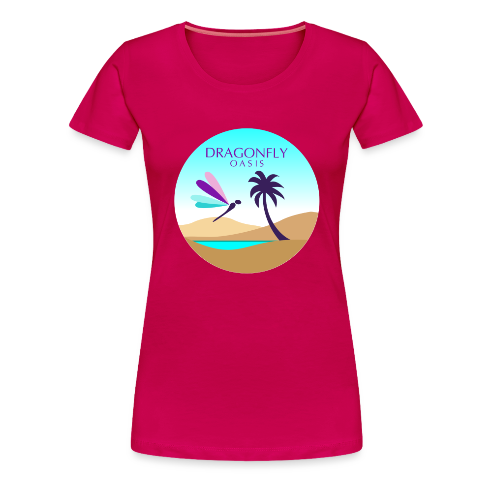 Women's Dragonfly Oasis V.2 Premium T-Shirt - dark pink