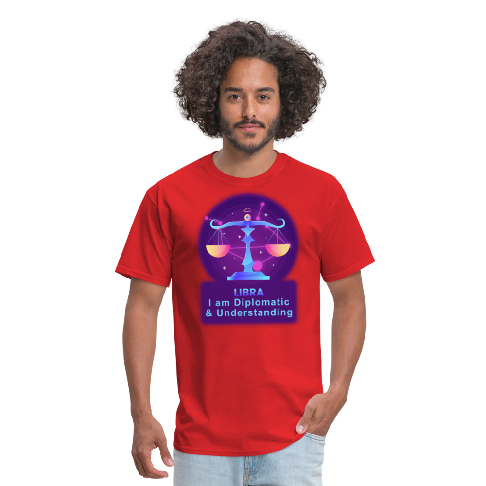 Men's Neon Libra Classic T-Shirt - red