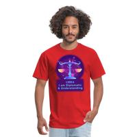 Thumbnail for Men's Neon Libra Classic T-Shirt - red