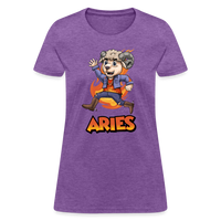 Thumbnail for Women's Playful Aries T-Shirt - purple heather