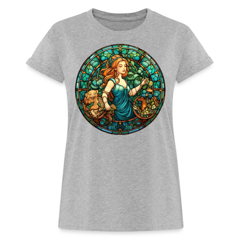 Women's Mosaic Virgo Relaxed Fit T-Shirt - heather gray