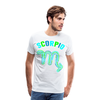 Thumbnail for Men's Power Words Scorpio Premium T-Shirt - white