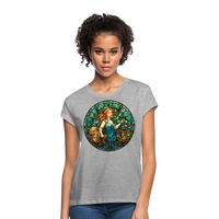 Thumbnail for Women's Mosaic Virgo Relaxed Fit T-Shirt - heather gray