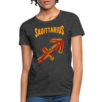 Thumbnail for Women's Power Words Sagittarius T-Shirt - heather black