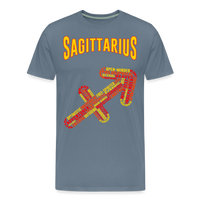 Thumbnail for Men's Power Words Sagittarius Premium T-Shirt - steel blue