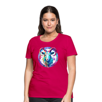 Thumbnail for Women’s Mythical Aries Premium T-Shirt - dark pink