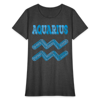 Thumbnail for Women's Power Words Aquarius T-Shirt - heather black