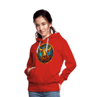 Thumbnail for Women’s Mosaic Taurus Premium Hoodie - red