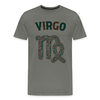 Thumbnail for Men's Power Words Virgo Premium T-Shirt - asphalt gray