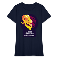 Thumbnail for Women's Glow Aries T-Shirt - navy