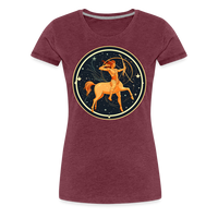 Thumbnail for Women’s Mystic Sagittarius Premium T-Shirt - heather burgundy