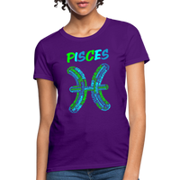 Thumbnail for Women's Power Words Pisces T-Shirt - purple