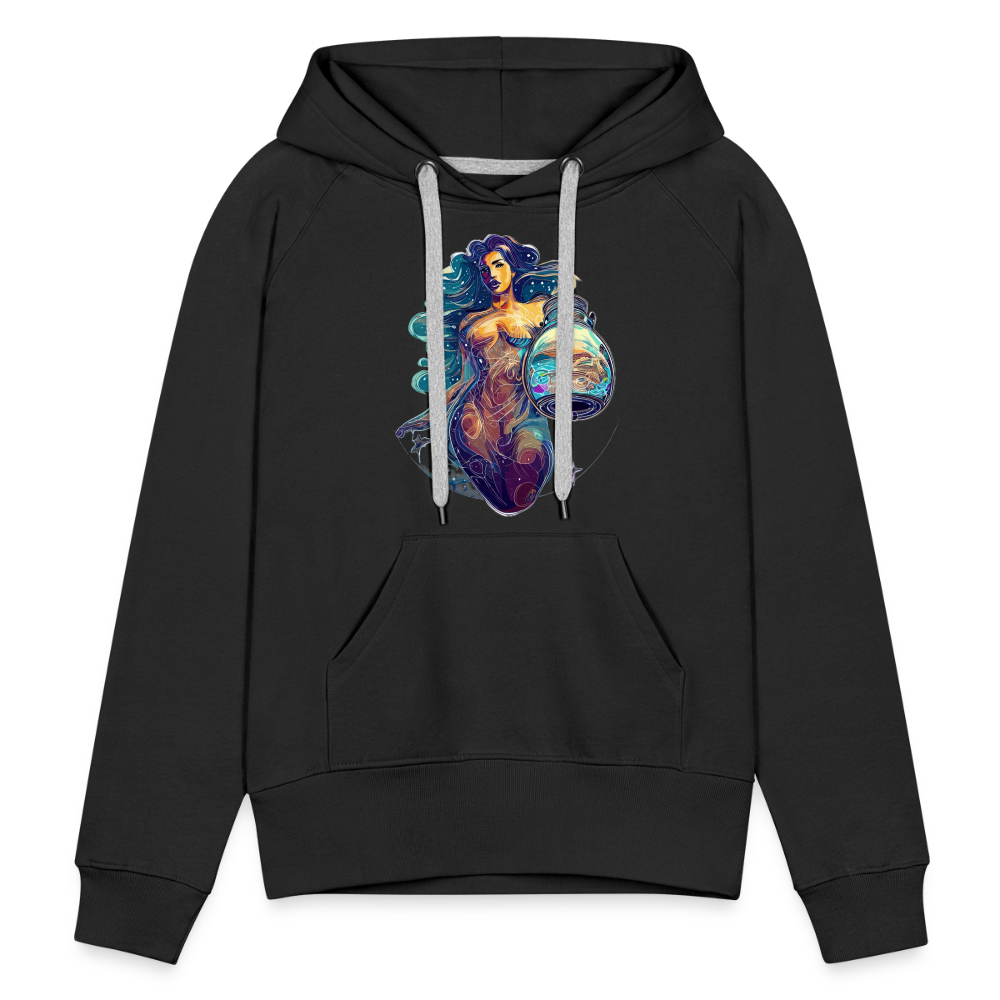 Women’s Mythical Aquarius Premium Hoodie - black