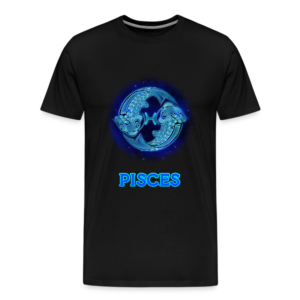 Men's Pisces Premium T-Shirt - black