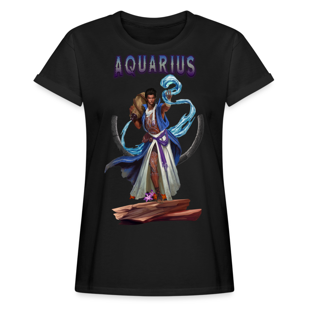 Women's Aquarius Relaxed Fit T-Shirt - black