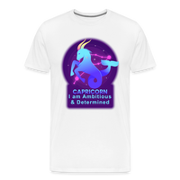 Thumbnail for Men's Neon Capricorn Premium T-Shirt - white