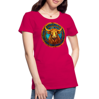 Thumbnail for Women’s Mosaic Taurus Premium T-Shirt - dark pink