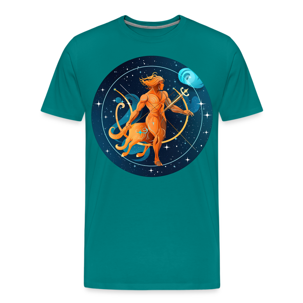 Men's Mythical Sagittarius Premium T-Shirt - teal