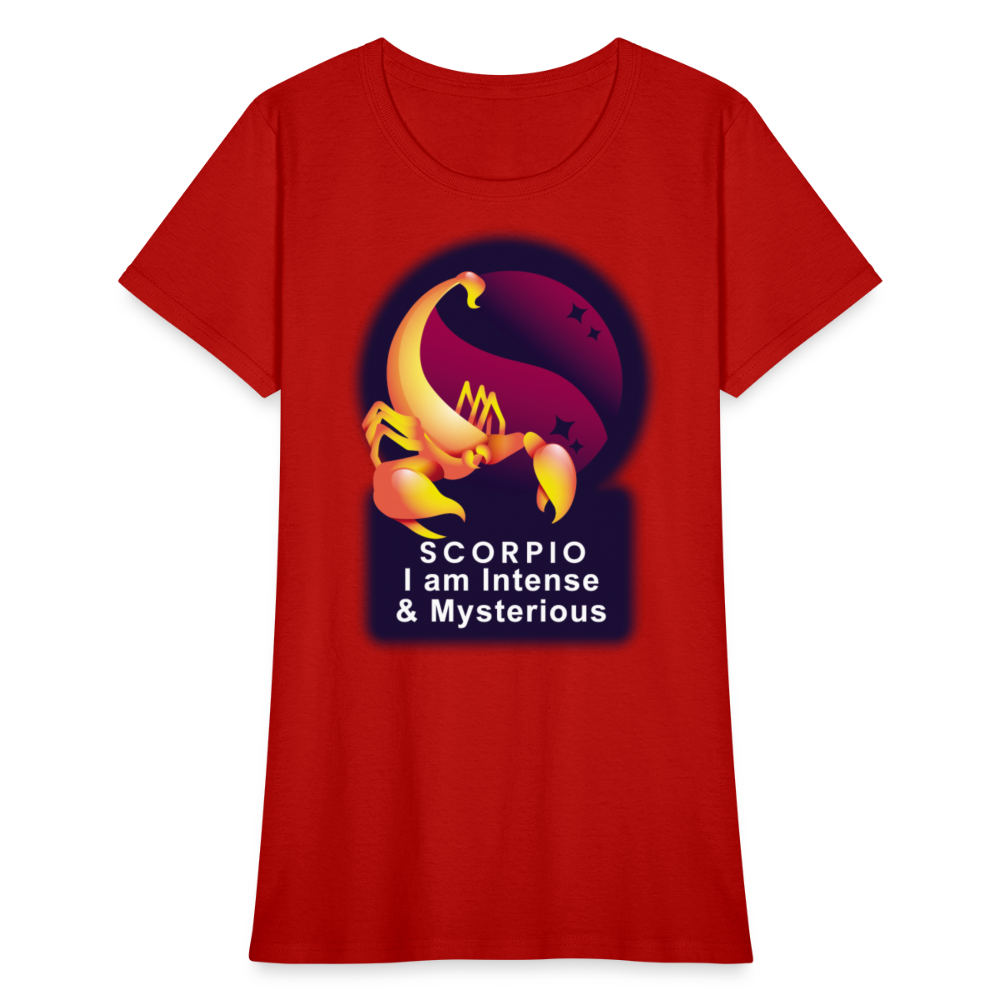 Women's Glow Scorpio T-Shirt - red