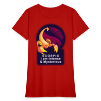 Thumbnail for Women's Glow Scorpio T-Shirt - red