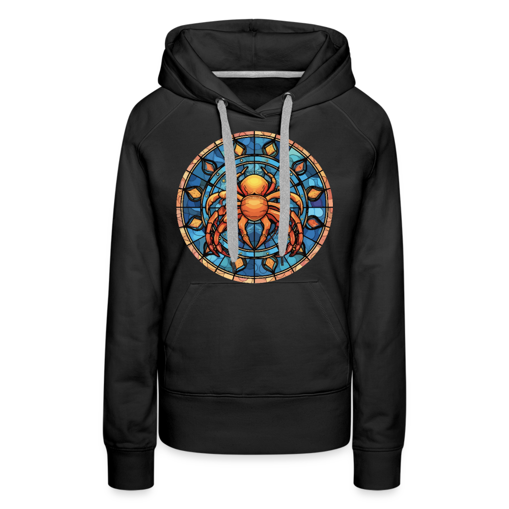 Women’s Mosaic Cancer Premium Hoodie - black