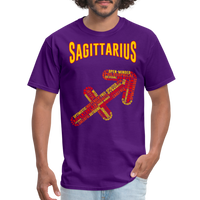 Thumbnail for Men's Power Words Sagittarius Classic T-Shirt - purple