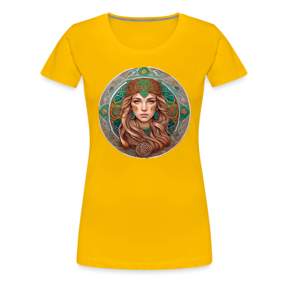 Women’s Mythical Virgo Premium T-Shirt - sun yellow