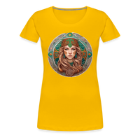 Thumbnail for Women’s Mythical Virgo Premium T-Shirt - sun yellow