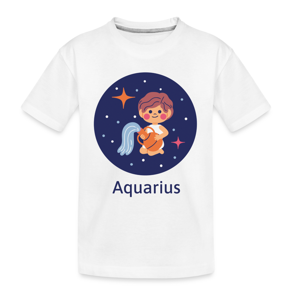 Kid’s Bluey Aquarius Premium Organic T-Shirt - white