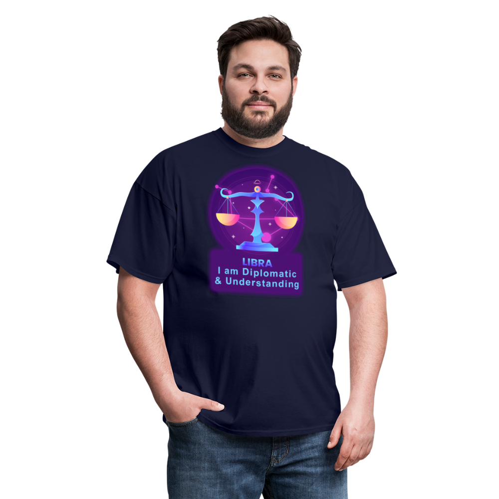 Men's Neon Libra Classic T-Shirt - navy