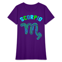 Thumbnail for Women's Power Words Scorpio T-Shirt - purple