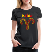 Thumbnail for Women's Power Words Aries Premium T-Shirt - black